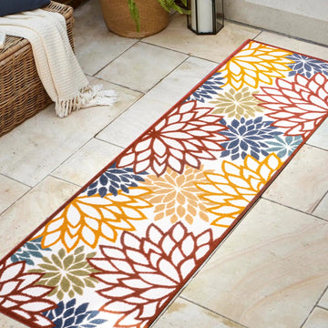 Minori Floral High-low Area Rug